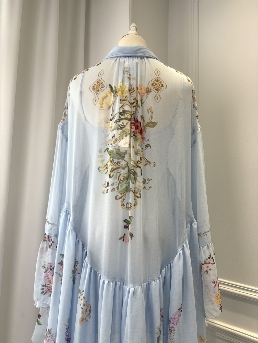 Camilla ruffle high low dress with long sleeve - Picture 11 of 15